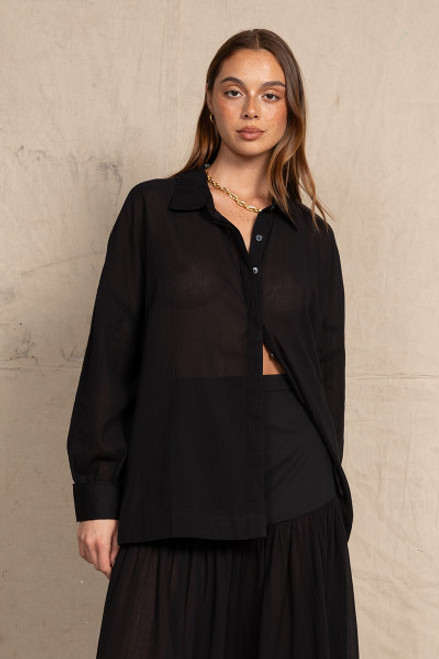 Oversized Shirt in Black
