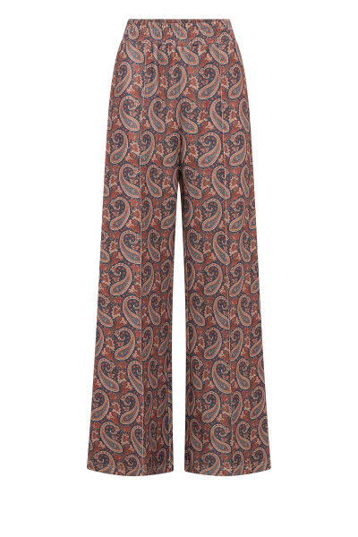 Paisley Track Pant in Navy