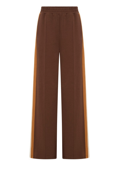 PONTE TRACK PANT IN CHOCOLATE