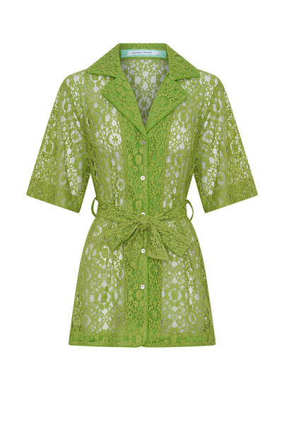 Ellie Lace Shirt in Citron