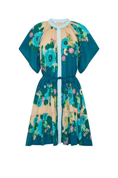 WATERBEDS MINI DRESS IN NAVY