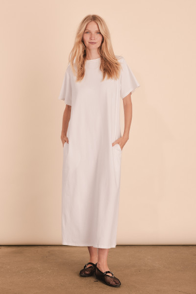 T-Shirt Dress in White