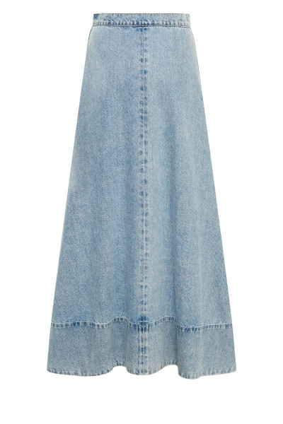 Denim Circle Skirt