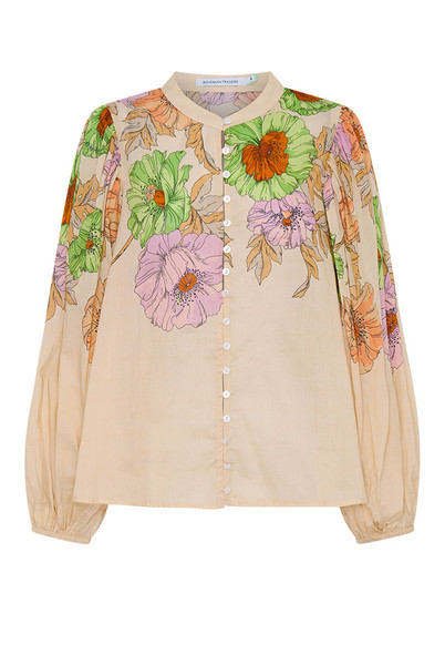 Venice Puff Sleeve Blouse in Cream