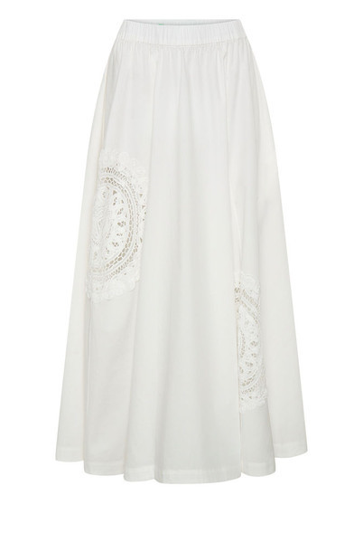 Crochet Circle Skirt in White