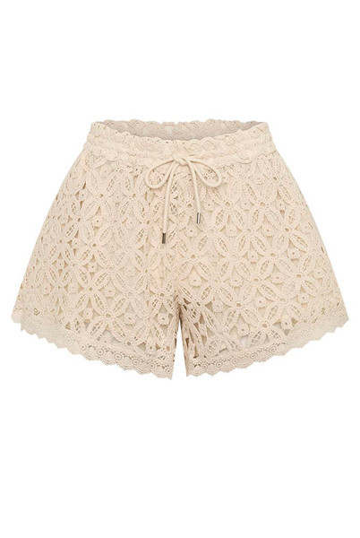 Crochet Spliced Short in Ecru