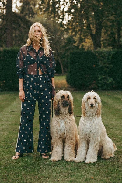 Crop Star Linen Pant in Navy