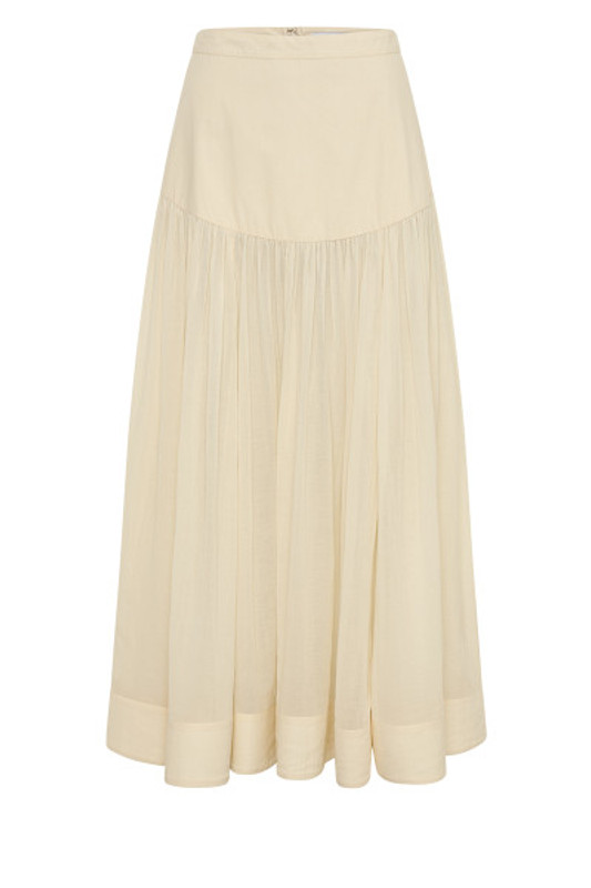 Cloud Yoke Midi Skirt