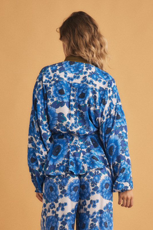 Claudel Waisted Shirt in Cream