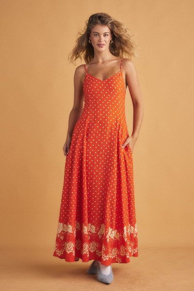 Rizzioli Godet Maxi Slip in Red