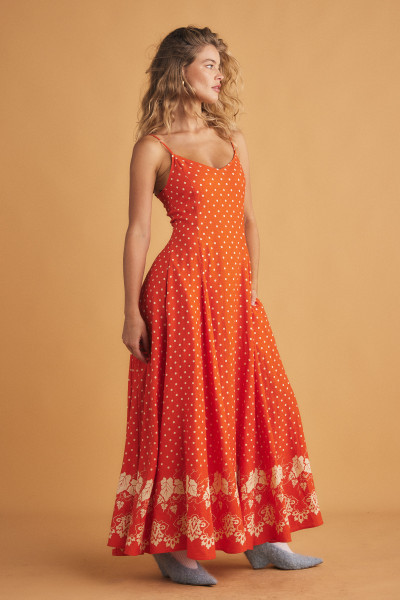 Rizzioli Godet Maxi Slip in Red