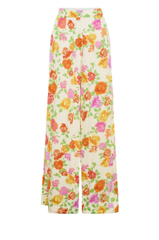 Rosetta Wide Leg Pant in Cream