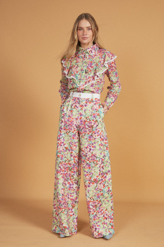 Rima Wide Leg Pant in Multi