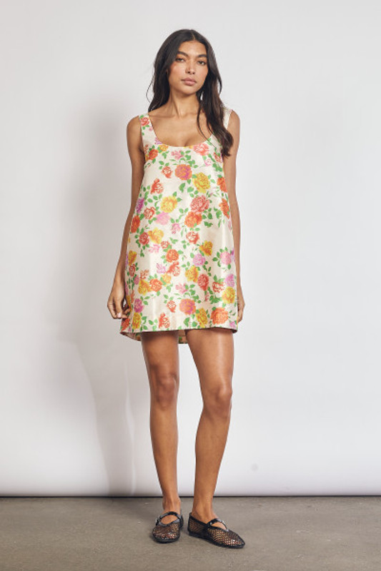 Rosetta Shift Mini in Cream