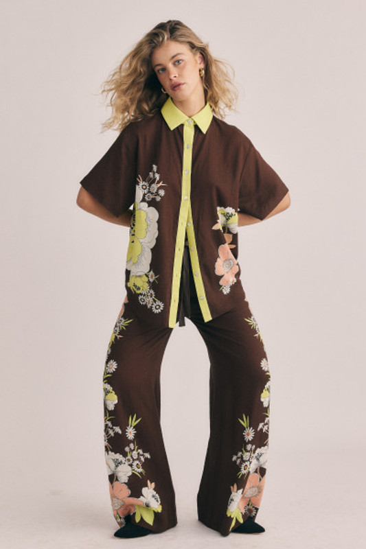 Carrie Lounge Pant in Chestnut