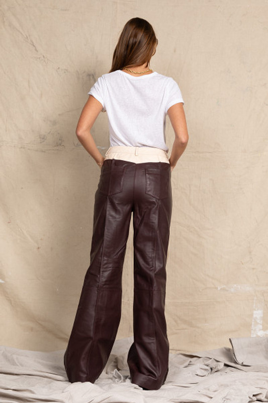 Valerie Leather Pant in Spliced Valerie Leather Pant in Spliced