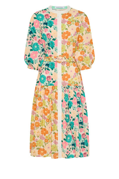 SUNDANCE SPLICED DRESS IN MULTI