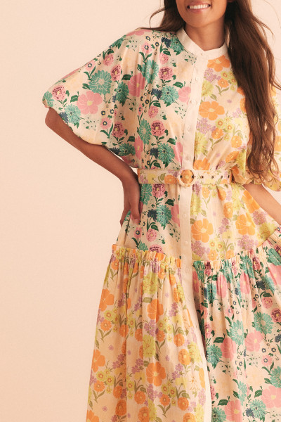 SUNDANCE SPLICED DRESS IN MULTI