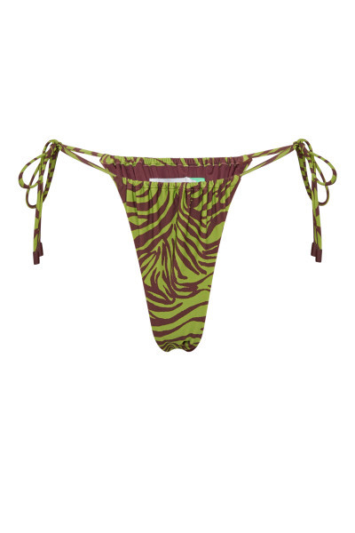 ZEBRA TIE BOTTOM IN OLIVE