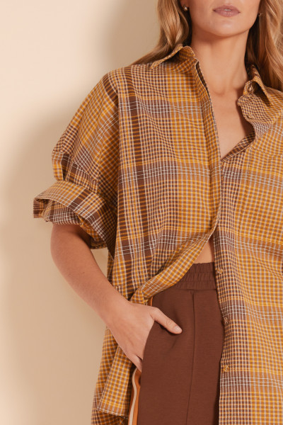 PLAID OVERSIZED SHIRT IN CHECK