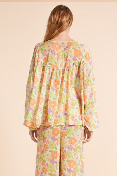 SUNDANCE PIRATE BLOUSE IN MULTI