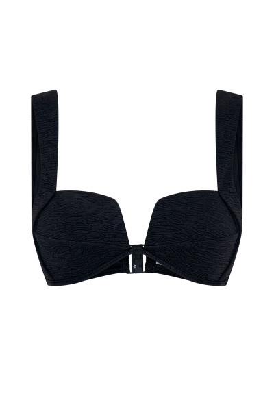 Neptune Bustier Bikini Bra in Black