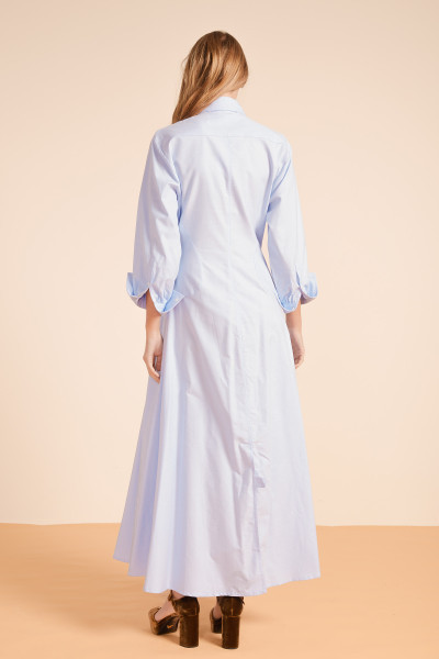 Oxford Waisted Shirt Dress