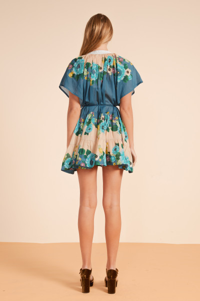 WATERBEDS MINI DRESS IN NAVY