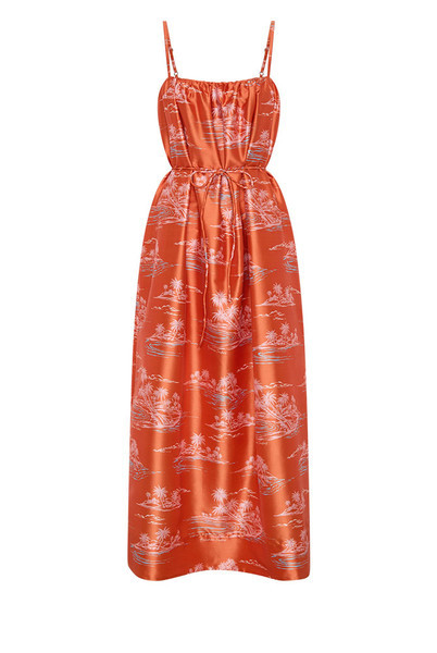Kauai Maxi Dress in Rust