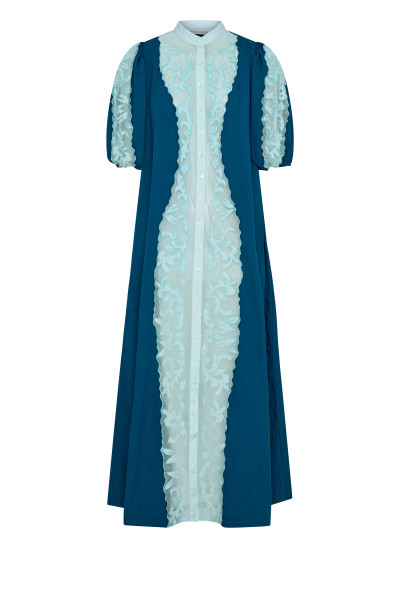 LEGION APPLIQUE SHIRT DRESS IN NAVY