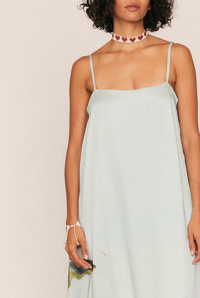 Canopy Maxi Gown in Blue