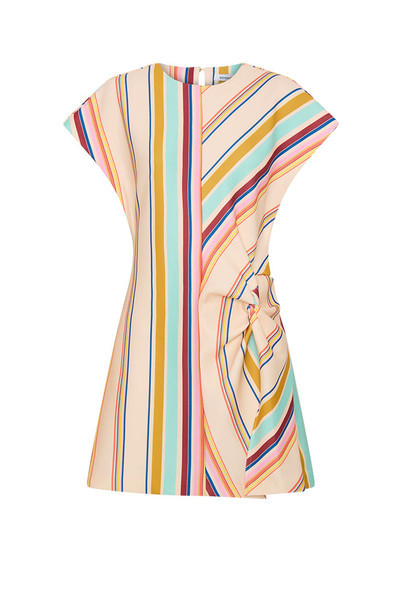 Marie Mini Split Dress in Stripe