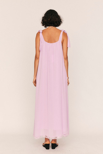Trim Slip Maxi in Lilac
