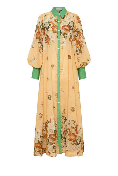 Blair Billow Sleeve Shirt Dress in Multi