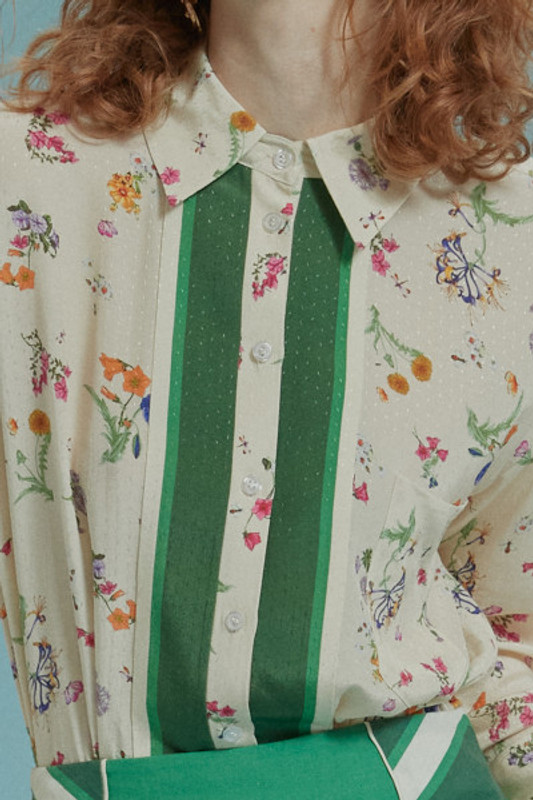 Bettina Classic Shirt in Vintage Ditsy
