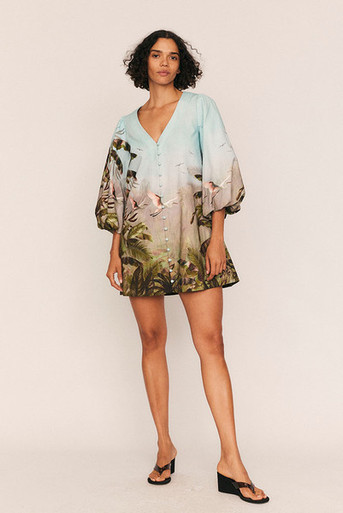 bohemian traders billow sleeve dress Canopy Mini – FIT:STANDARD YGroup_BEBE1402 Womens dresses Pink Rose | Dresses billowing three