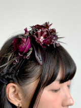 Modern floral hair clip