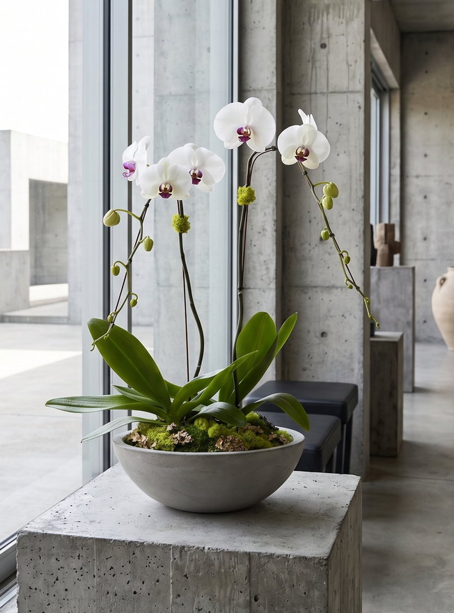 CEMENT OVAL | Double Planter