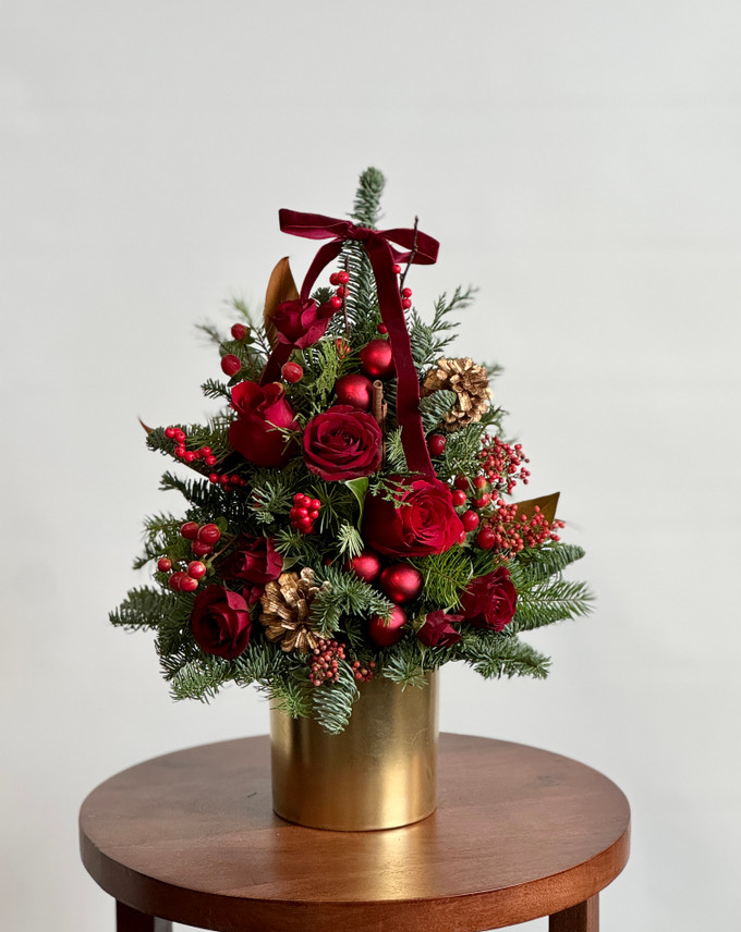 Crimson Holiday Tree