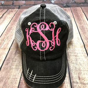 monogrammed trucker hat monogrammed trucker hat