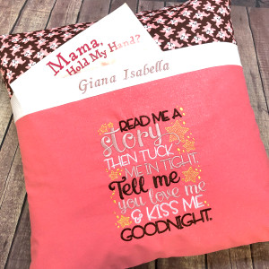 embroidered kids reading pillow embroidered kids reading pillow