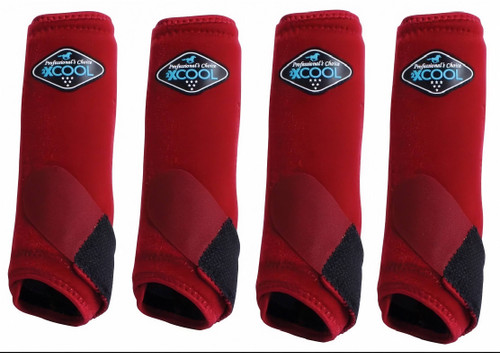 Professional's Choice Brrr 2XCOOL Sports Medicine Boot Value 4-PACK - Crimson Red 