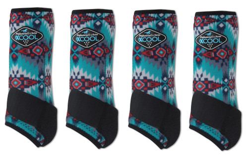 Professional's Choice Brrr 2XCOOL Sports Medicine Boot Value 4-PACK - Limited Edition Taos Medium.  Includes front and rear boots; bells not included but available for purchase separately.  2023 Limited Edition.