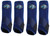 Professional's Choice Brrr 2XCOOL Sports Medicine Boot Value 4-PACK - Navy Large.  Includes front and rear boots.