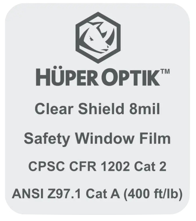 Clear Shield 8mil – Glass Label (Includes one label)