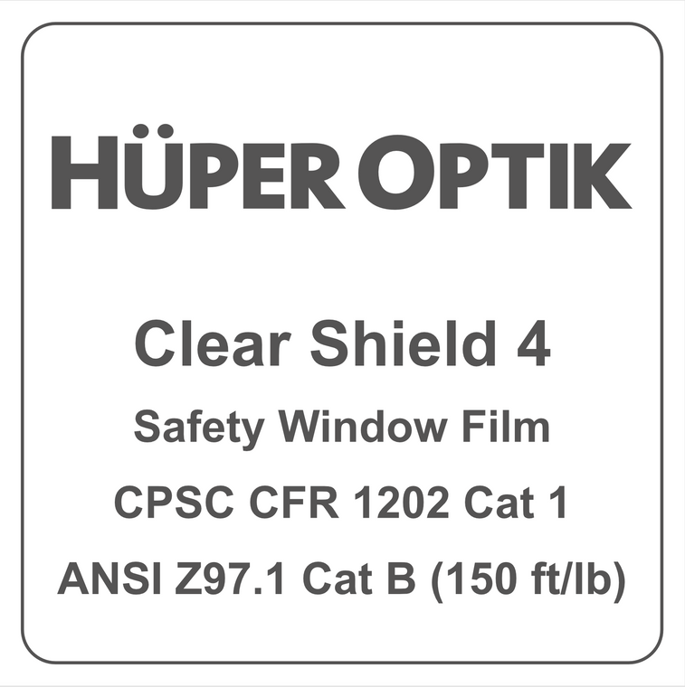 Clear Shield 4mil – Glass Label (includes 1 label)