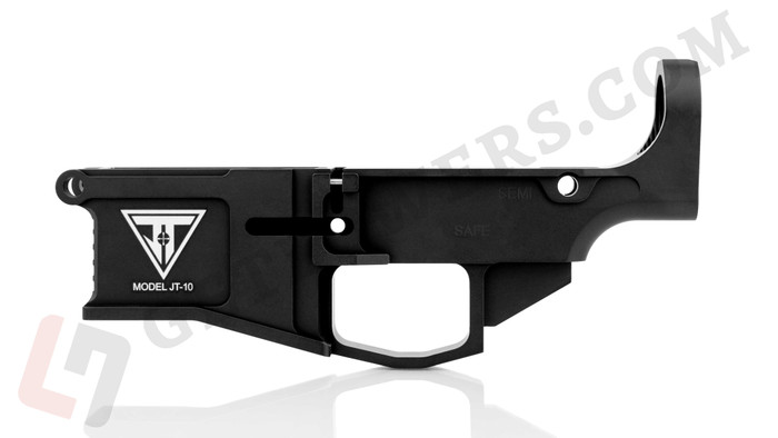 AR-10/ Gen 1 DPMS LR-308 80% Lower Receiver by Juggernaut Tactical - Billet Aluminum, F/S Engraved, Mil-Spec Black Anodized