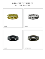 GROMMET DRAPERY FINISHES