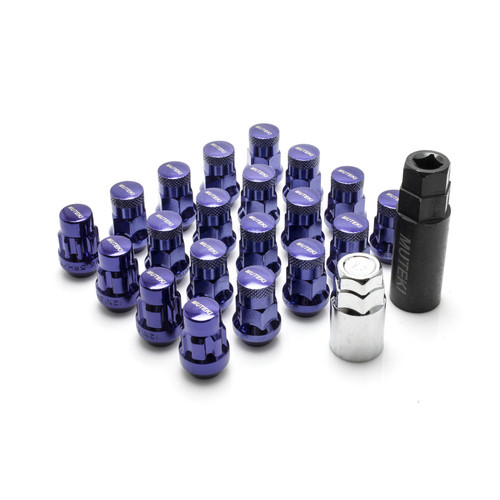 Wheel Mate Muteki SR35 Close End Lug Nuts w/ Lock Set - Purple 12x1.25 35mm - 32925LP