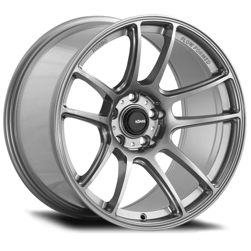 Konig Heliogram 18X9.5 5X120 ET35 Titanium Metallic Knurled Bead Flow Formed - HL9852035T User 1